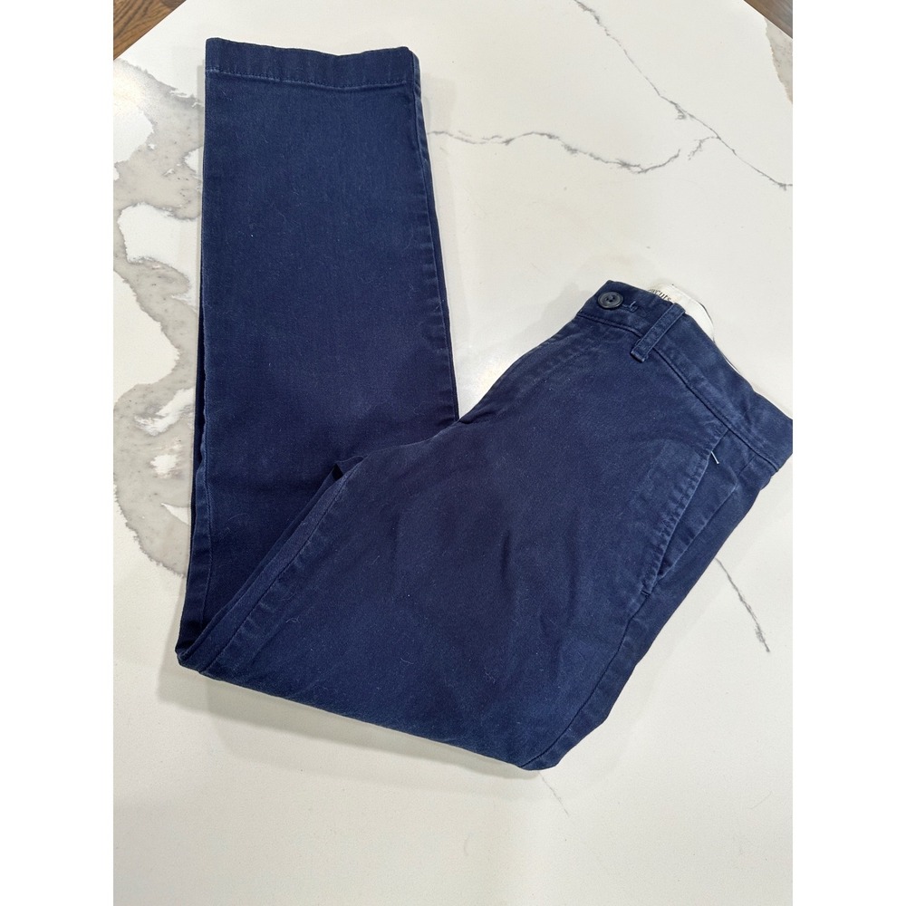 Crewcuts‎ Boys Slim Chino Pants Navy Blue Adjustable Waist Size 10